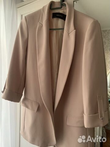 Пиджак светло-розовый Zara basic