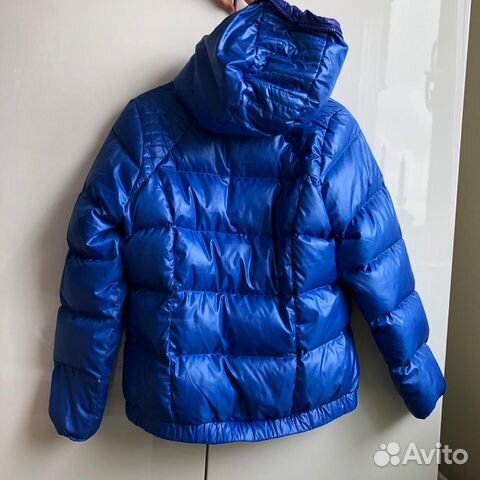 Куртка пуховик синяя Adidas
