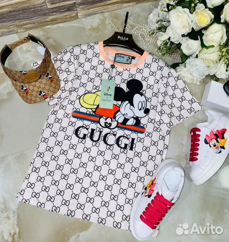 Футболка Gucci&disney, панама lux Футболка Gucci&disney, панама lux