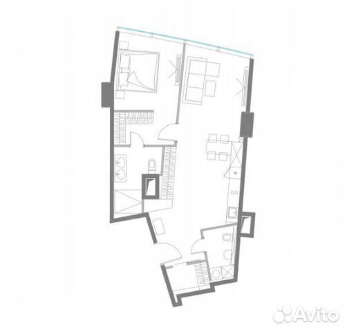 2-к квартира, 77.6 м², 75/95 эт.