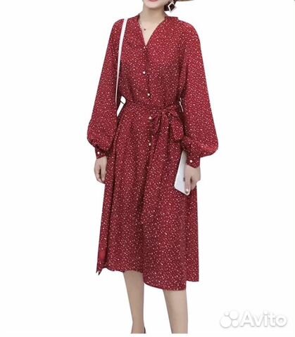 Платье - халат в корейском стиле