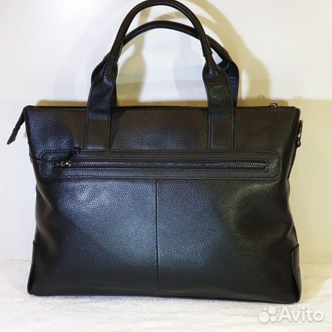 Мужской портфель натуральная кожа чёрный Мужской портфель натуральная кожа чёрный