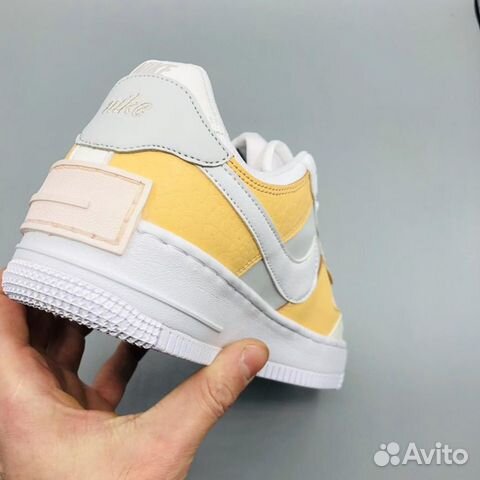 Кроссовки Nike Air Force 1 Shadow Yellow White Кроссовки Nike Air Force 1 Shadow Yellow White