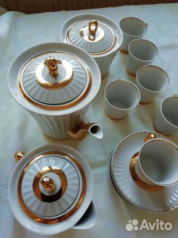Редкий изящный кофейный сервиз пр.ссср Краснодар