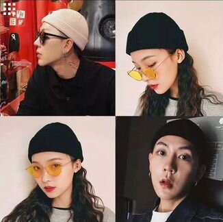 Модная Вязаная Шапка короткая