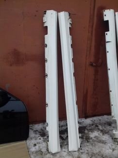 Пороги Мерседес GLK рестайл 13-15 год белые идеал