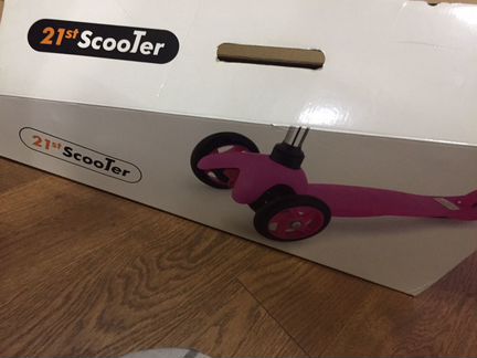 Самокат 21st Scooter, голубой 3 в 1