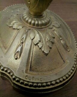 Старинная лампа бронза C. Ranc 20-е, 30-е годы