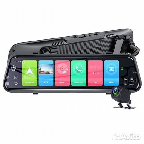 Зеркало видеорегистратор с андроидом, 4G и GPS