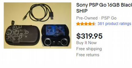 Комплект портативная приставка PSP GO N1000