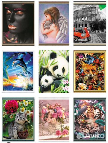 Алмазная мозаика в ассортименте