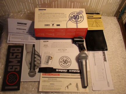 Shure SM58-50A. 50th Anniversary Edition (новый)