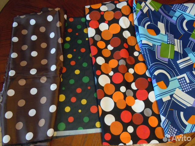 Ткани винтаж 80-ые годы трикотаж, ацетатный шелк