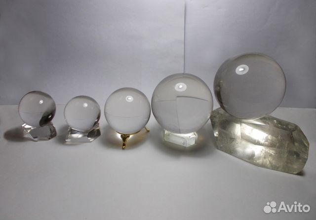 Хрустальные шары разного диаметра