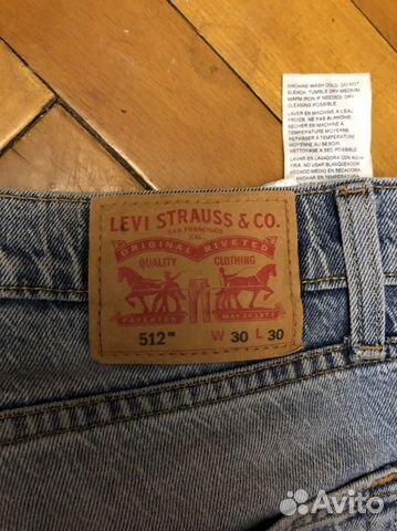 Джинсы мужские Levis 512 (W30 L30)