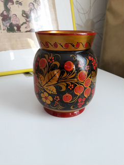 Ваза хохломская роспись