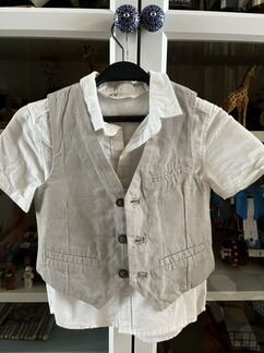 Рубашка с жилеткой zara