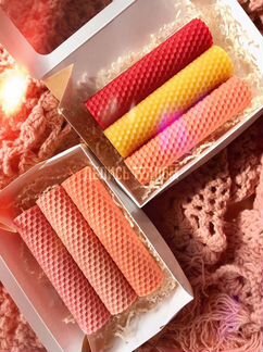 Свечи из вощины цветные