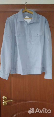 Рубашка офисная серая