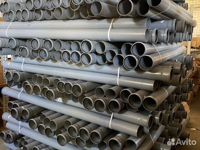 Труба канализационная серая Ф 110 2 метра купить в Калининграде ...