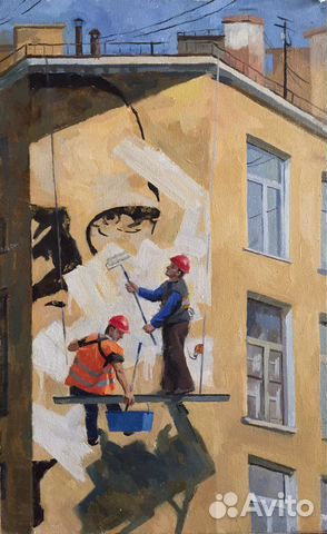 Живопись маслом на холсте, картина