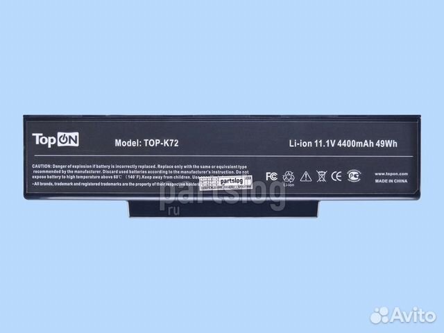 Аккумулятор TOP-K72 для Asus 11.1V 4400mAh 49Wh