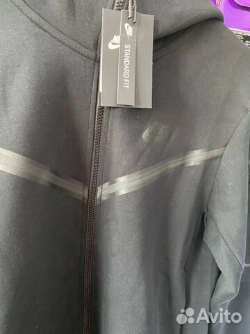 Nike tech zip hoodie black