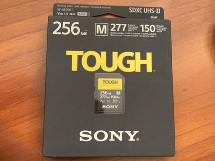 Защищенная Карта Sony 256 M Tough UHS-II sdxc