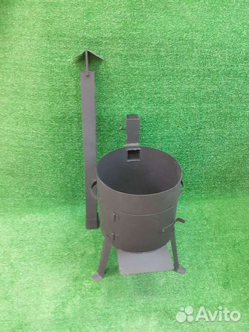Печь с трубой под казан 8-10 литров