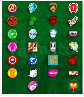 Начивки Marvel из Пятёрочки