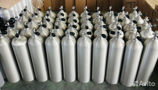 Баллон для дайвинга 11, 12 л алюминий сталь новый