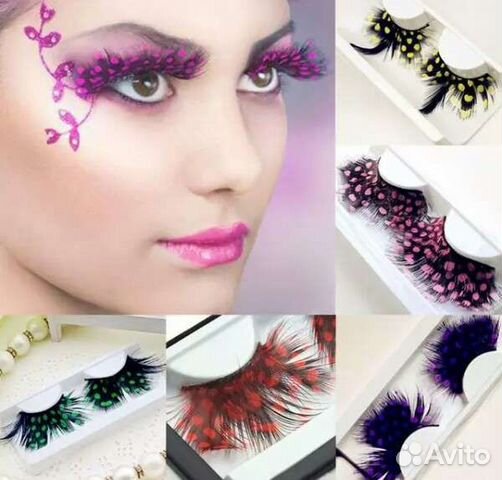 Ресницы накладные Красочное перо