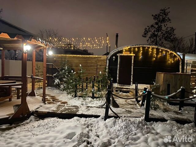 Русская Баня на дровах с Горячим Чаном и прорубью