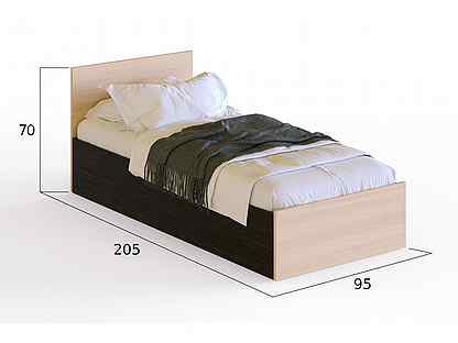 Кровать с матрасом 90х200 Венера