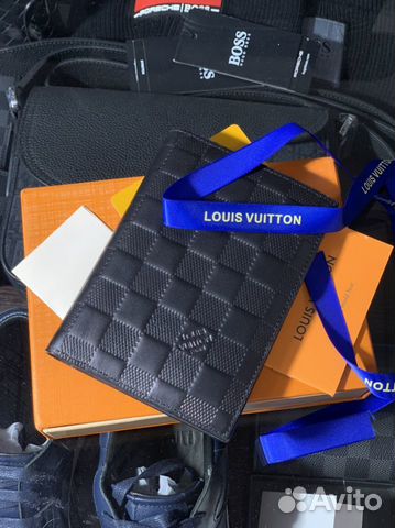 Louis Vuitton обложка для паспорта Damier Graphite
