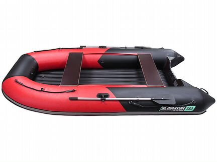 Лодка пвх Нднд Gladiator E380S красно черный