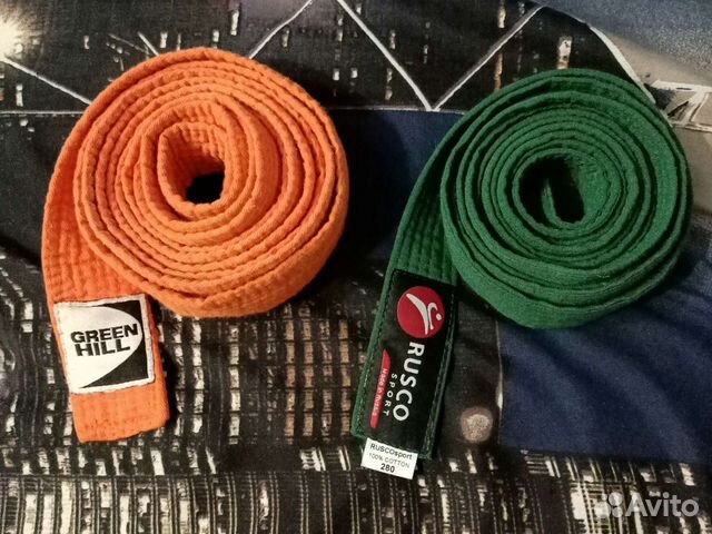 Пояс для дзюдо зелёный