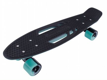 Скейтборд пластиковый Shark 22 sea blue/black 1/4