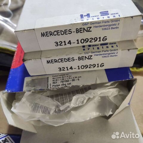 Поршневые кольца mercedes-benz