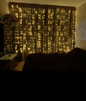 Светодиодная гирлянда штора занавес сетка