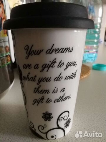 Термо кружка керамическая