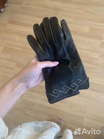 Перчатки женские кожаные