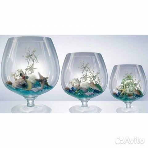 Аквариумы Бокалы от 1 до 20л