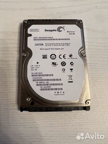 Жесткий диск 2,5 Seagate 640GB ST9640320AS