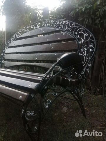 Кованая лавочка
