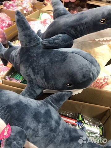 Акула из икеа блохэй 100 см оригинал