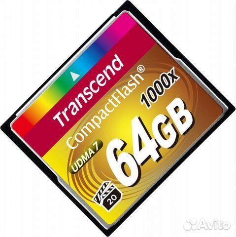 Карта Transcend Comp. Flash 64Gb Pro 1000x 160mb/s