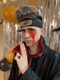 Одежда Наруто Акатсуки Итачи Саске Косплей Костюм