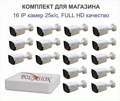 Видеонаблюдение: комплект для магазина