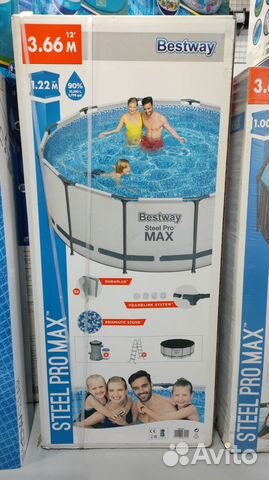 Каркасный бассейн 366 х 122 см Bastway